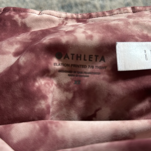 Athleta elation printed 7/8 tight size XS - Picture 6 of 6